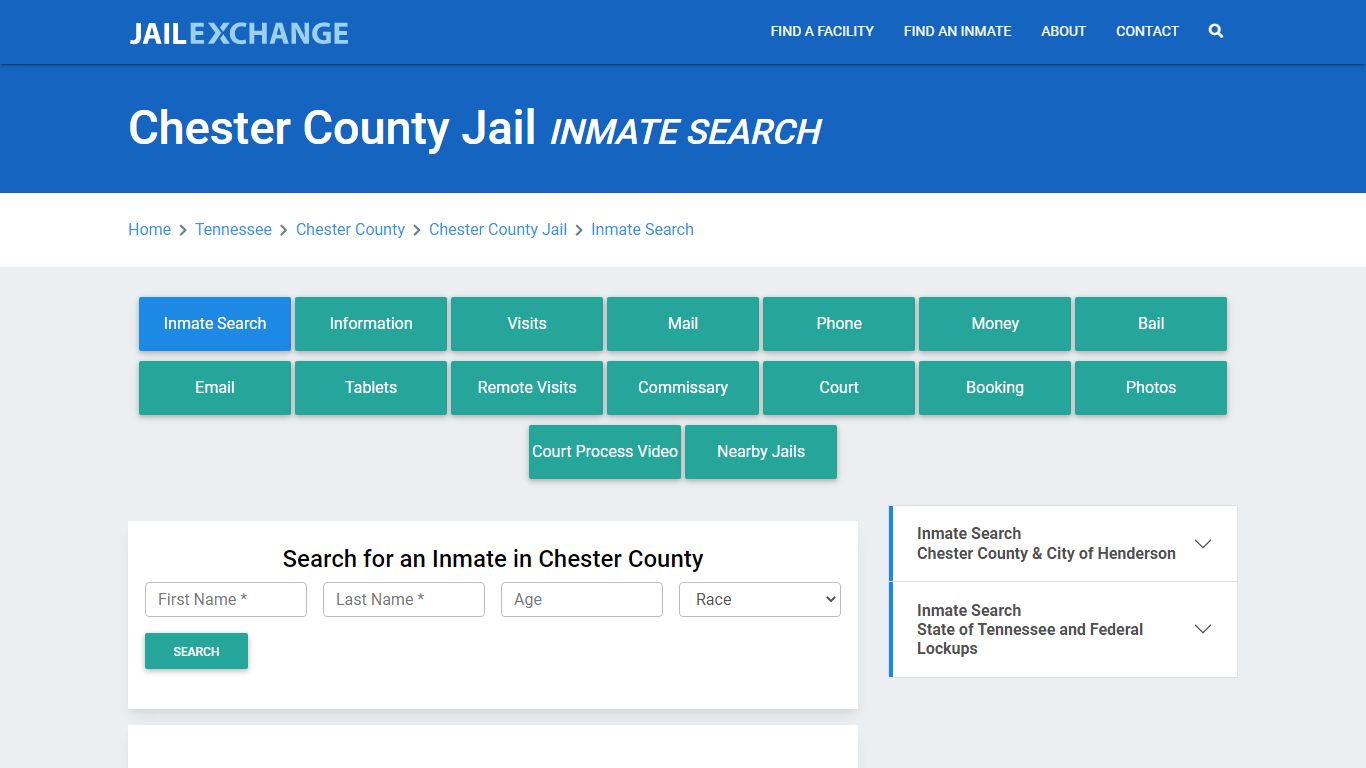 Chester County Jail, TN Inmate Search: Roster & Mugshots